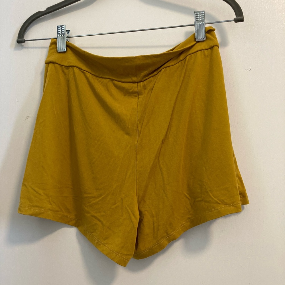 Fighting Eel Mustard Yellow Women's Shorts - Picture 2 of 3